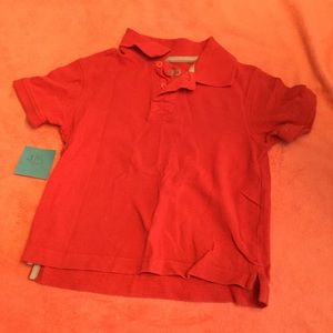Red Boys Short Sleeved Polo